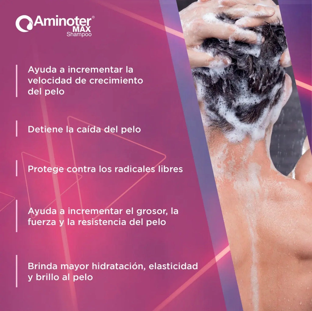 Aminoter Max Shampoo 300 Ml Protección Y Reparación Capilar