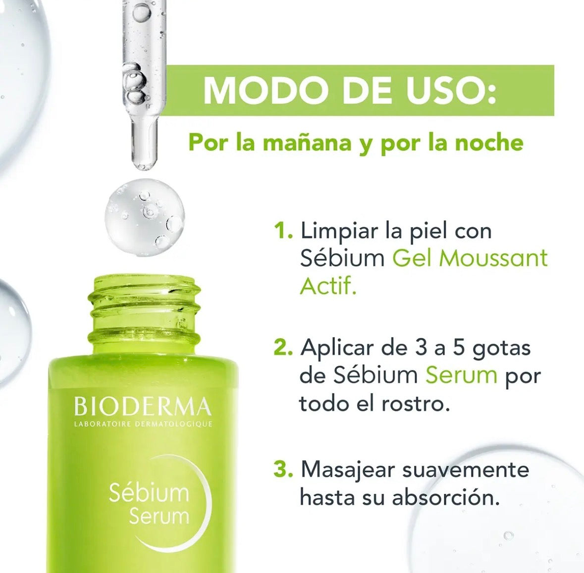 Bioderma Sébium Sérum Ultra Ligero, Regula Sebo y Suaviza Poros, 30 ml