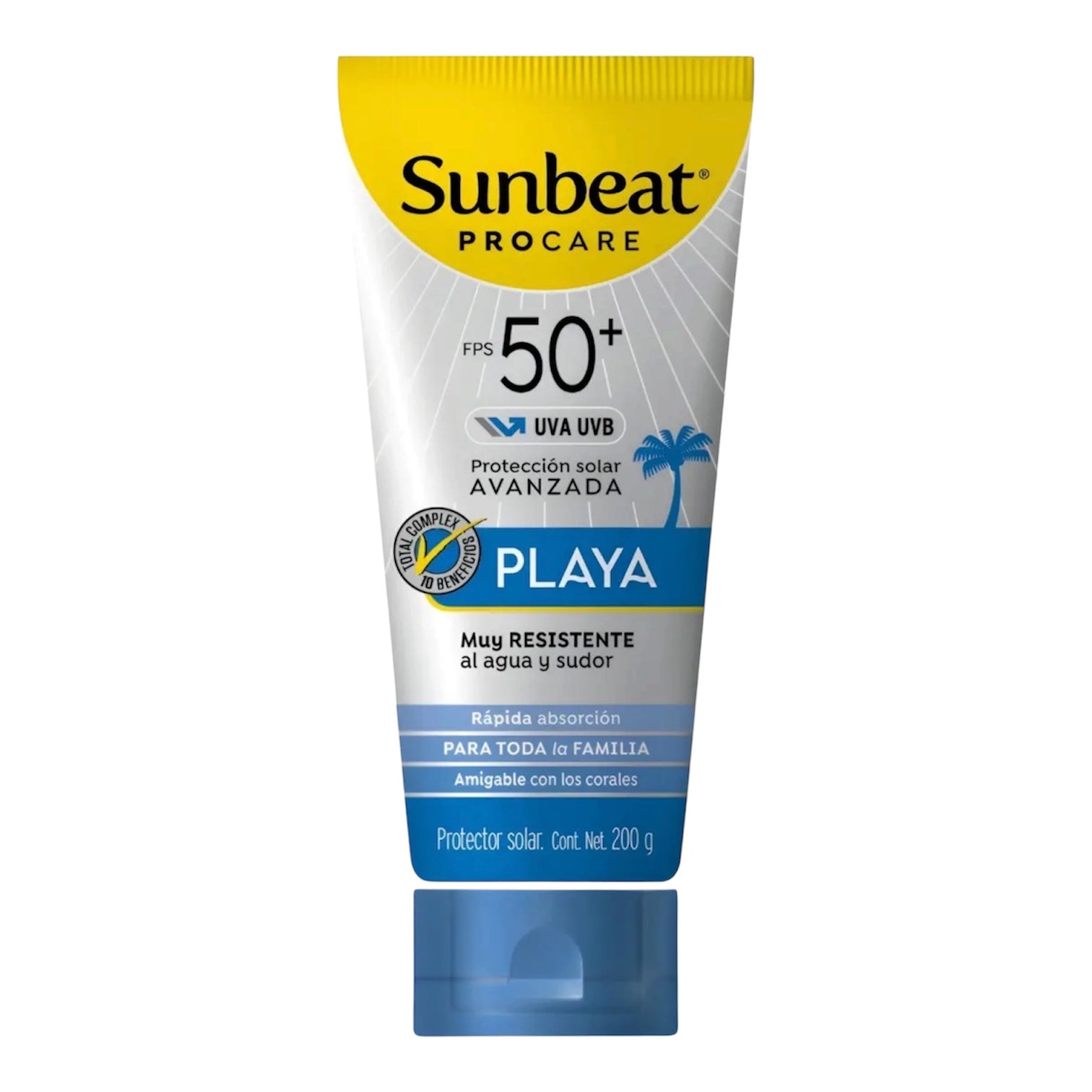 Protector Solar Sunbeat Fps50 Pack 200g C/u con Gel Refrescante Para Después Del Sol
