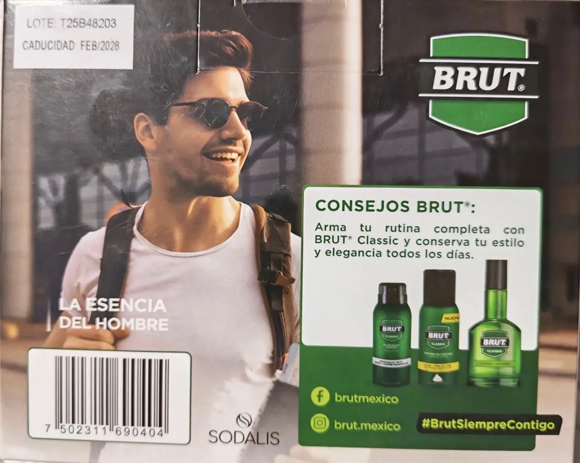 Kit Brut Classic Colonia+ Desodorante + Espuma de Afeitar