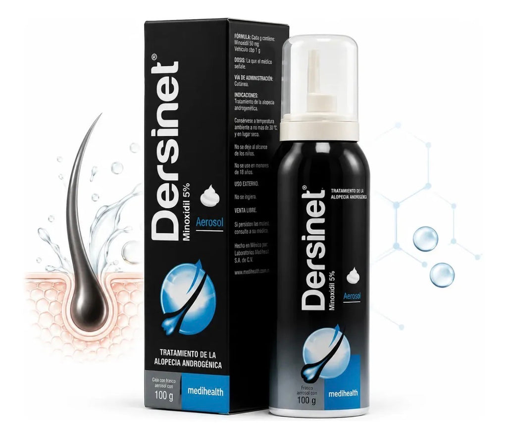 Dersinet Medihealth Minoxidil 5% Tratamiento Contra Alopecia Androgenica